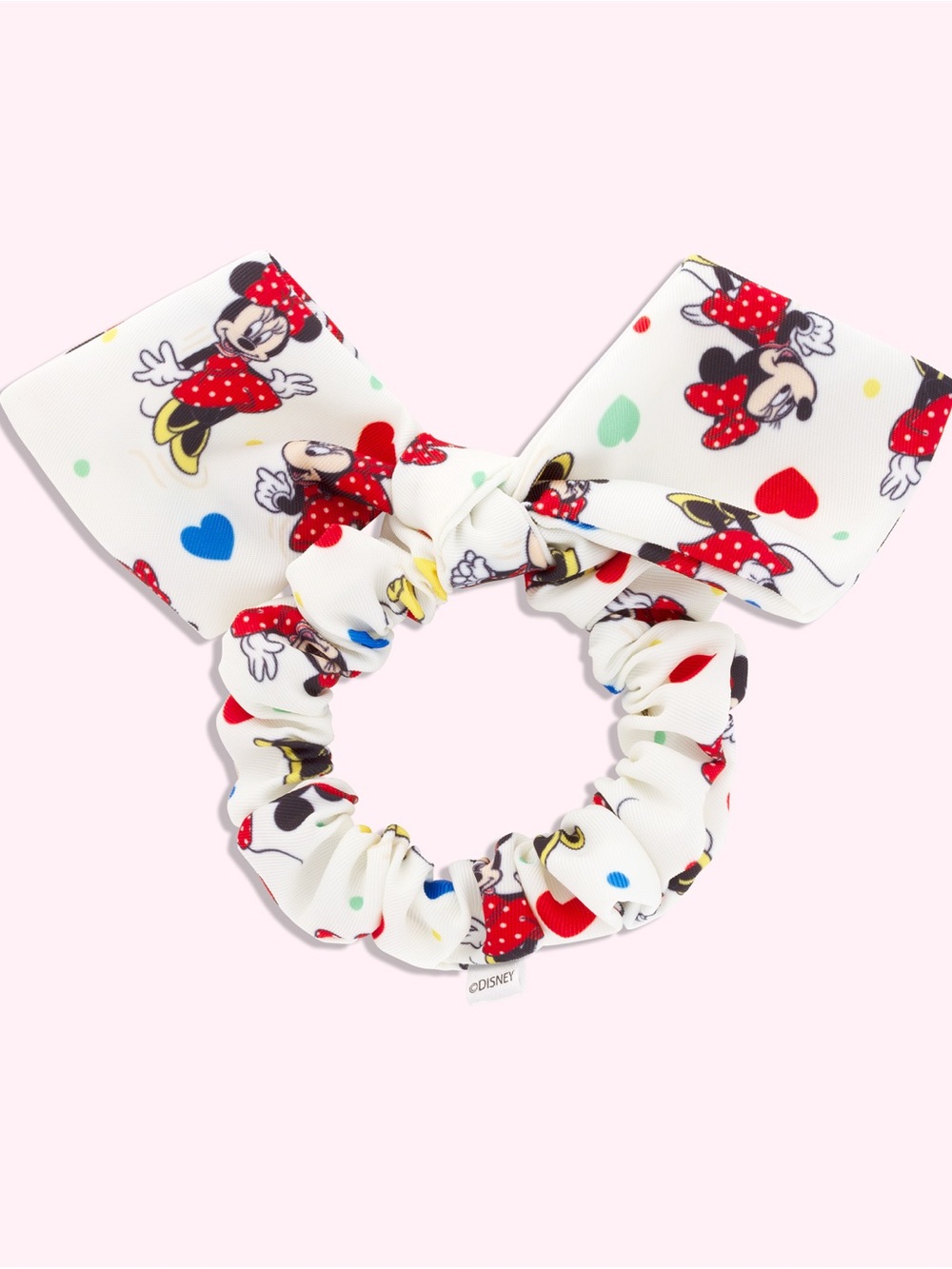 Stoney Clover Lane x Disney Minnie Mouse White Scrunchie